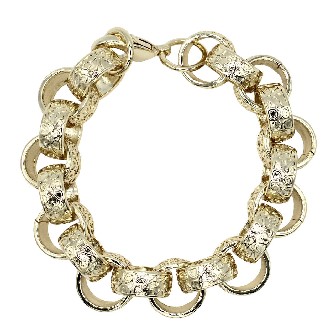 GOLD & SILVER EXTRA HEAVY BELCHER BRACELET